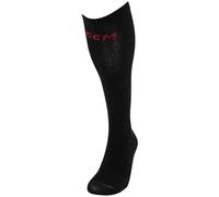 CCM Calcetines de hockey Socklinerk Senior OSFA 37-46, Negro , Talla única