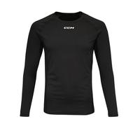 CCM Compression LS Top Black Senior Camiseta compresiva XL