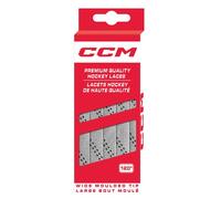 CCM Hockey Cordones moldeados no encerados (gris plateado/negro, 84 pulgadas)