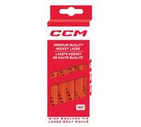 CCM Hockey Cordones moldeados no encerados (naranja/negro, 108 pulgadas)