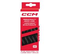 CCM Hockey Cordones moldeados no encerados (negro/blanco, 72 pulgadas)