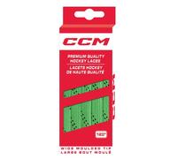 CCM Hockey Cordones moldeados no encerados (verde lima/negro, 120 pulgadas)