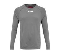 CCM LS Premium Training Tee Dark Grey Heathered Camiseta compresiva para hombre L