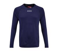 CCM LS Premium Training Tee True Navy Camiseta compresiva para hombre L