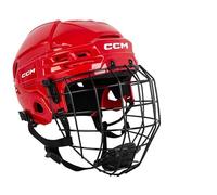 CCM Tacks 70 - Casco Combo Senior, talla: L, color: rojo