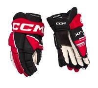 CCM Tacks XF 80 Black/Red/White Junior Guantes de hockey 11″