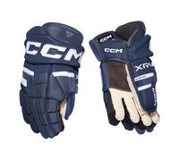 CCM Tacks XR80 Senior Guantes de hockey sobre hielo, azul marino y blanco, 38 cm
