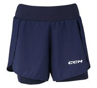 CCM Training 2in1 Navy Shorts de mujer XS