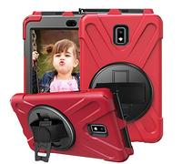 CCMAO - Funda para Galaxy Tab Active 2 8.0 SM-T390/T395, [correa de mano] 360 grados con función atril giratorio de rotación de cuerpo completo para Samsung Galaxy Tab Active 2 8.0 SM-T390/T395