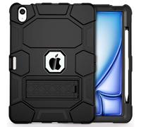 CCMAO Funda para iPad Air de 11 pulgadas M3/M2 2025/2024, iPad Air de 5ª generación 2022/iPad Air de 4ª generación 2020 con soporte para lápices y soporte, funda protectora resistente a los golpes,