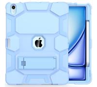 CCMAO Funda para iPad Air de 13 pulgadas M3 2025/M2 2024, funda para iPad Air de 13 pulgadas con soporte y soporte para lápices, funda protectora resistente a prueba de golpes, color azul bebé
