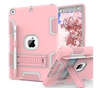 CCMAO Funda para iPad de 9ª generación, iPad de 8ª/7ª generación, iPad 10.2 2021/2020/2019 con Soporte y Soporte para bolígrafo, Funda Protectora híbrida Resistente a Prueba de Golpes para niños y