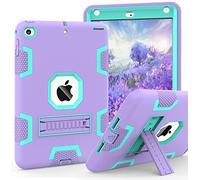 CCMAO Funda para iPad Mini 5 2019, iPad Mini 4 2015, Resistente a Prueba de Golpes, Funda Protectora híbrida para iPad Mini 5ª/4ª generación 7.9 Pulgadas, para niños y niñas, Color Morado y Verde