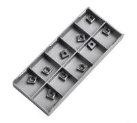 CCMT060204-SM Insertos de torneado indexables de carburo para portaherramientas SCLCR, grado IC907, agujero interior para insertos CNC, paquete de 10 piezas, alto agarre