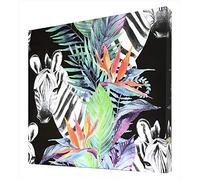 Ccretroiluminados Cebra Cuadro Retroiluminado, Metacrilato, Multicolor, 80 x 80