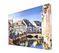 Ccretroiluminados Colmar Francia Cuadro Decorativo Iluminado, Metacrilato, Multicolor, 60 x 80