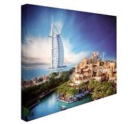 Ccretroiluminados Dubai Cuadro con Luz, Metacrilato, Multicolor, 60 X 80 X 5.3