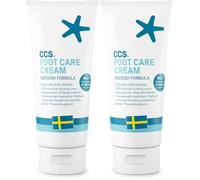CCS Professional Crema para pies para talones agrietados y piel seca 175 ml - Crema para pies con 10% de urea y aceite de eucalipto - Hidrata y suaviza la piel dura y áspera con callos (Paquete de 2)