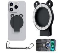 CCSamll - Soporte magnético para cinturón de teléfono con cadena antirrobo, clip desmontable para cinturón para senderismo, viajes, escalada al aire libre, para iPhone, Samsung, Google, Moto Mag,