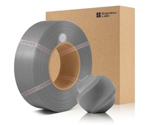 CCTREE Bamboo Original X1 PLA Basic Refill Filament 1.75MM High Toughness&High Speed, Easy Printing with RFID para Bambu Lab A1/X1/P1 AMS 1KG +/- 0.03 mm (Without Spool) (gris 10103)