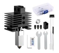 CCTREE Hardened Steel Hotend Kit para impresora 3D Bambu Lab P1P/P1S, reemplazo de bloque de calor, extrusora de temperatura de alta velocidad, con boquilla de 0,2/0,4/0,6/0,8 mm, termistor