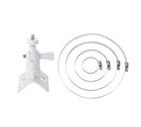 CCTV Camera 360 grados Soporte de aro de poste Anillo Redondo Ajustable Acero Inoxidable Manguera Abrazadera Aro Hogar y Oficina Cámara de Seguridad Accesorios
