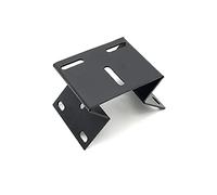 CCTV Video Surveillance Camera Mounting Bracket Vertical Wall Corner Right Angle Plate Supporting Holder Crane Metal Black White (Black Mount)