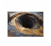 ccuzs 3D Hole Area Rug - Realistic Abstract Non Slip Floor Carpet, Optical Illusion Rug for Bedroom Study Guesthouse, Decorative Mat for Front Door Sofa Side Dorm Apartment Housewarming Decor