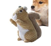 ccuzs Adorable Squeaky Plush Squirrel Dog Toy, Soft Teething Toy for Dogs and Puppies, Classic Squirrel Plush Dog Toys for Interactive and Chewing for Pets 7.09x5.12 Inches