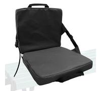ccuzs Asiento de Estadio portátil, Acolchado para Estadio, Asiento Trasero, cojín cómodo, Resistente al Agua, para Eventos al Aire Libre, Deportes, conciertos, 38 x 34 x 34 cm, Color Negro