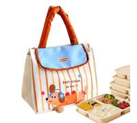 ccuzs Bolsa de Comida Tema de Perro con Forro Aluminio y Contenedor Gran | Bolsa Isotérmica para Playa Pesca Escuela Deportes Gimnasio Viajes Hombres Mujeres Ninos