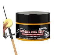 ccuzs Buffing Wax 50ml - Anti Friction Rod Care Cream with Sponge | Long Lasting Protective for Smooth, Casting Maintenance, Tackle Shop, Boat, Stream or Fishing Gear Protection Use