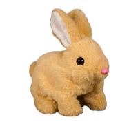 Ccuzs Bunny Plush Toy, Shaking Ears Rabbit Doll, Interactive Lighted Sound Design, Soft Electric Animal Plush Single Unit Pink for Babies, Girls, Kids, Playtime