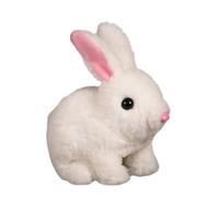Ccuzs Bunny Plush Toy, Shaking Ears Rabbit Doll, Interactive Lighted Sound Design, Soft Electric Animal Plush Single Unit Pink for Babies, Girls, Kids, Playtime