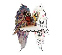 ccuzs Butterfly Wing Corner Shelf, Butterflies Shaped Display Stand, Floating Storage Rack, Boho Home Wall Decor Compact Versatile Portable Ideal for Living Room, Bedroom Material: Wood