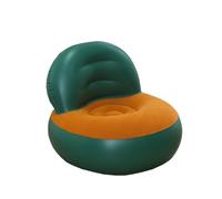 ccuzs Camping Lounge Chair, Portable Inflatable Couch with Air Pump, 35.43x35.43x28.35 Inches Lightweight Folding Air Sofa, Comfortable Blow Up Lounger for Indoor and Outdoor Use