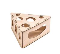 ccuzs Cat Puzzle Box, Interactive Treat Feeder, Wooden Treat Maze, Mental Stimulation Toy, Enrichment Food Dispenser (11.02x11.02x3.94 inches), for Indoor Cats