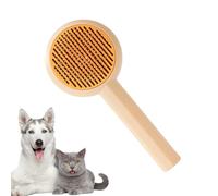 ccuzs Cepillo autolimpiante para animales - Peine para eliminación de gatos, peine delicado desenredante para conejo, hámster, cachorro y gatito