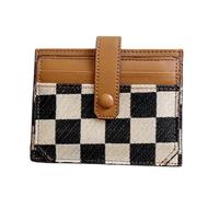 ccuzs Compact Wallet for Woman, Convenient Small Pocket Wallet, Elegant Womens Wallets, High Qualities Wallet with ID Window 4.33x3.15x0.2 for Shopping, Dating, Travel (Black, Khaki, Brown)