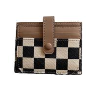 ccuzs Compact Wallet for Woman, Convenient Small Pocket Wallet, Elegant Womens Wallets, High Qualities Wallet with ID Window 4.33x3.15x0.2 for Shopping, Dating, Travel (Black, Khaki, Brown)