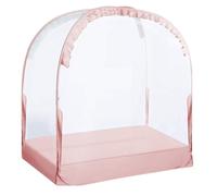 ccuzs Crib Net to Keep Baby In, Pop-Up Toddler Bed Canopy, Breathable Mesh Tent with Zippered Top, Safety Enclosure for Home Nursery Bedroom Travel School Use 27.56x51.18x55.12in