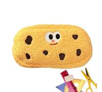 ccuzs Cute Cookie Pencil Pouch for Kids, Soft Storage Bag for Teens, Large Capacity School Pen Case, Portable Stationery Organizer, Fun and Sturdy, Ideal for Students, Perfect for, Amarillo,