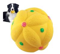 ccuzs Dog Chew Balls, Latex Molar Toys With Built In Squeaker, Durable Teething Toys For Small And Medium Puppies And Dogs, Assorted Colors, Value Pack, 3.15x3.15x3.15 Inches