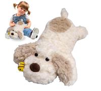 ccuzs Dog Plush Toy, Cartoon Bee Dog Stuffed Animal, Soft Huggable Plushiess, Adorable Cuddly Toy for Kids, Sofa, Bedside, Shelf and Plushs Collectors 20x15x35cm Beige Brown Light Brown