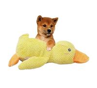 ccuzs Duck Design Dog Squeaky Toy, Indestructible Dog Toy, Soft Stuffed Dog Toy Duck, Decorative Calming Dogs Toys 25x20x9.5cm for, Heavy Chewers, Home, Indoor, Outdoor, Yellow Color