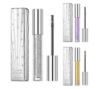 ccuzs Eyelash Enhancer Women, Long Lash Mascara, Curling Glittery, Waterproof Mascara, Eyelash Lengthening and Volumizing with Glitter Effect, 3.2gx27.5g