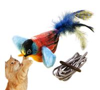 ccuzs Flapping Bird Cat Toy, Rechargeable Automatic Sparrow Toy, Realistic Wing Motion, Interactive Entertainment for Indoor Cats, Portable Pet Play Companion, 9.45x9.06x2.36 Inches