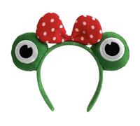 Ccuzs Frog Spa Hair Bands, Plush Animal Spa Headband, Soft Makeup & Facial Care Accessory, Fun Halloween Green Frog Headpiece For Women & Girls, 5.91x7.87x0.39in