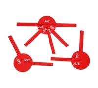 ccuzs Geometry Tools Kit, Angle Measuring Set, Math Learning Aids, Durabled Material Bright Educational Design for Classroom Teaching, School, Students, Kids, 7.56x5.12 Inches