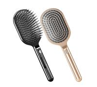 ccuzs Hair Brush, Air Cushion Comb, Cleaning Design, Retractable Bristles, Scalp Massage Feature Ideal for Thick and Long Hair, 3.94x3.54 Inches